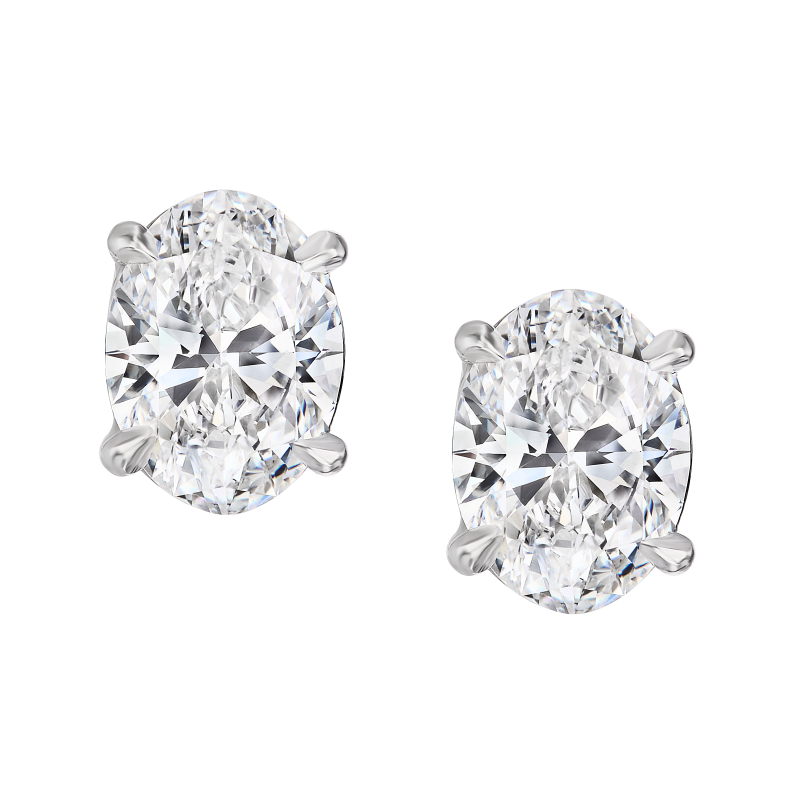 Oval diamond 2025 earrings tiffany